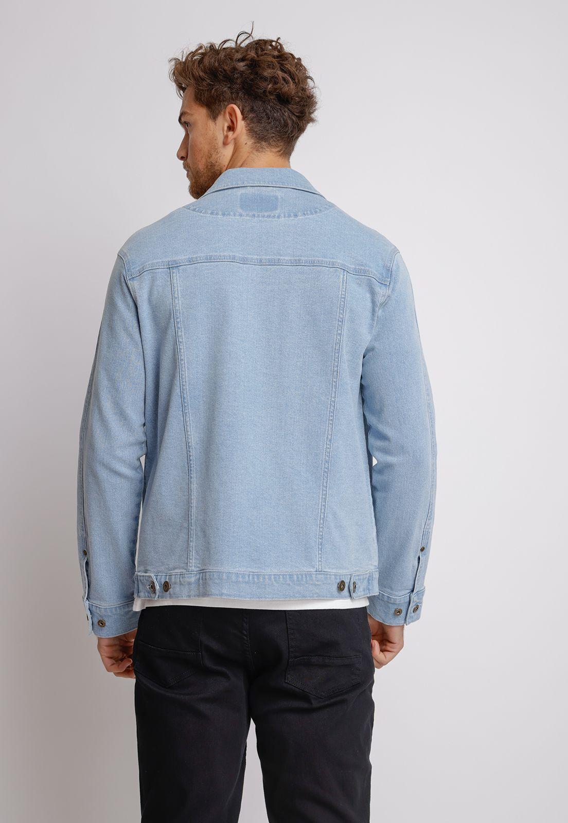 Chaqueta hombre Slim Fit Tiana Algodón Celeste-1