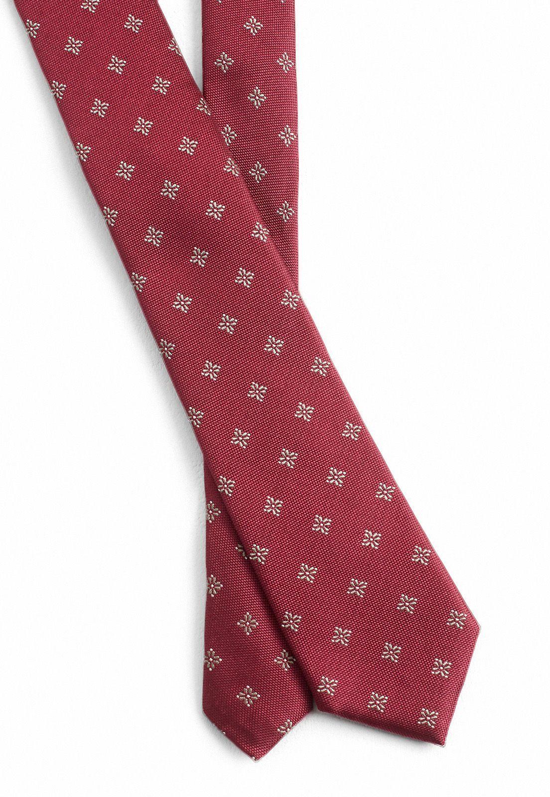 Corbata fantasía burdeo resist spill.-1