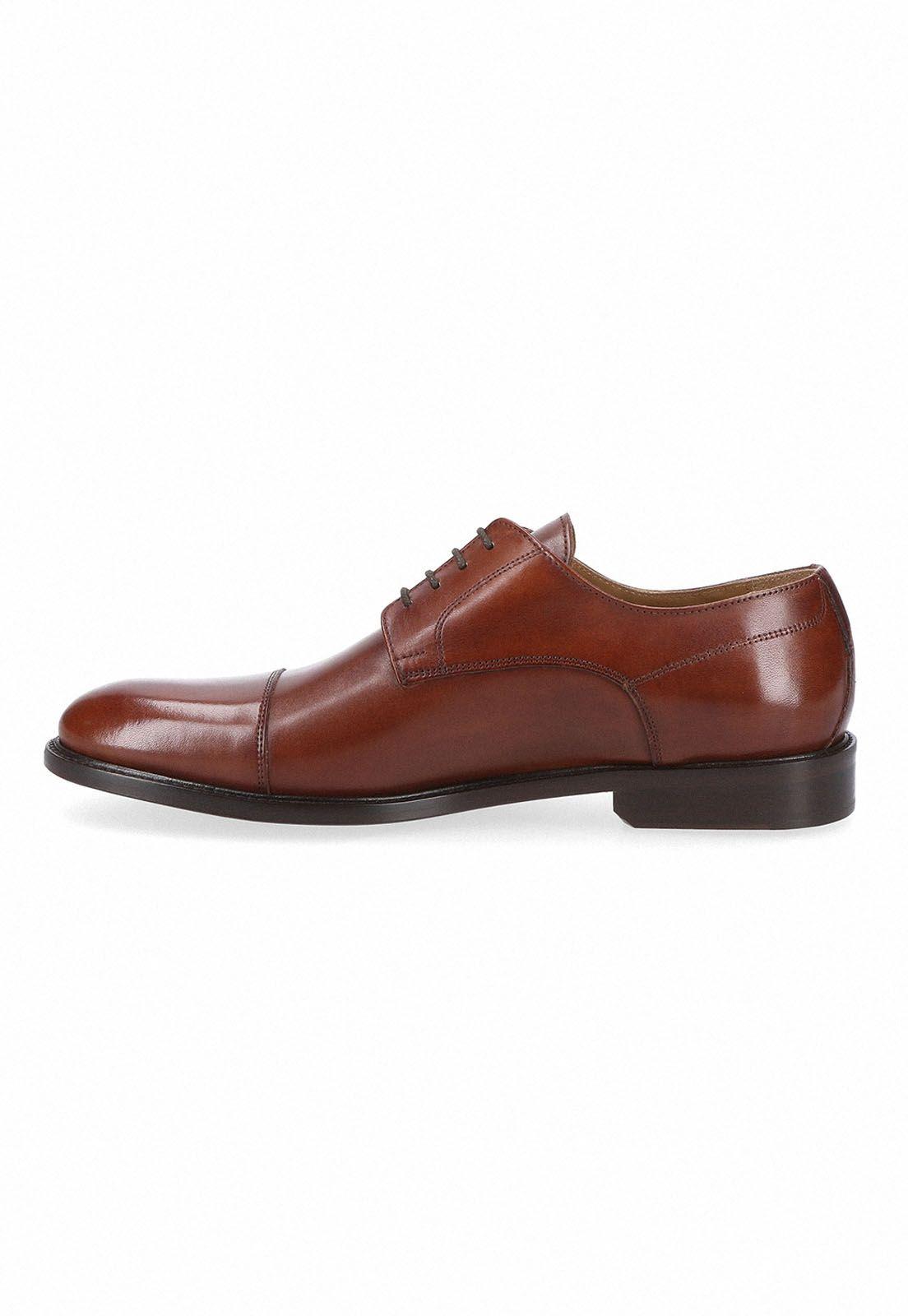 Zapatos Formal Italianos Voltago Cap Toe Oxford Cognac-1