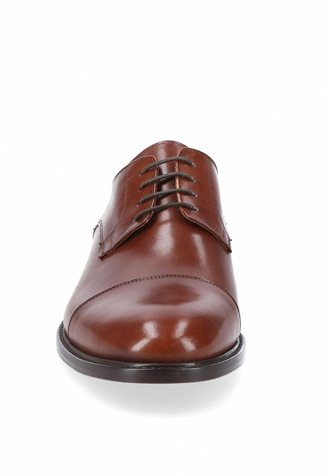 Zapatos Formal Italianos Voltago Cap Toe Oxford Cognac-2