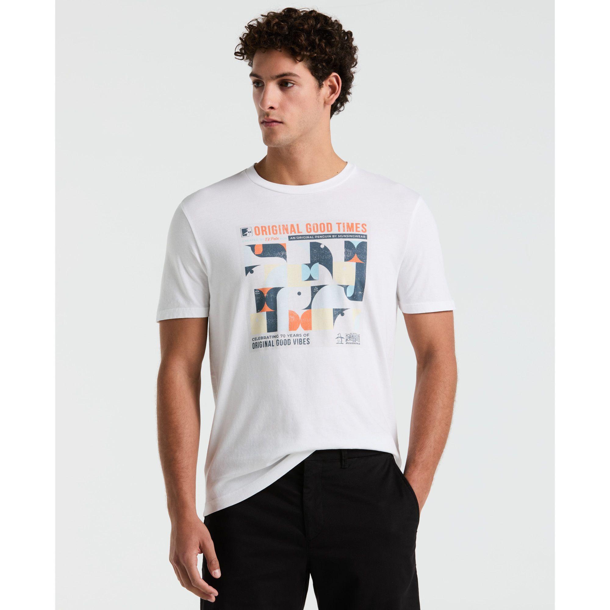 Polera Hombre Manga Corta Blanca OPKM2539-0
