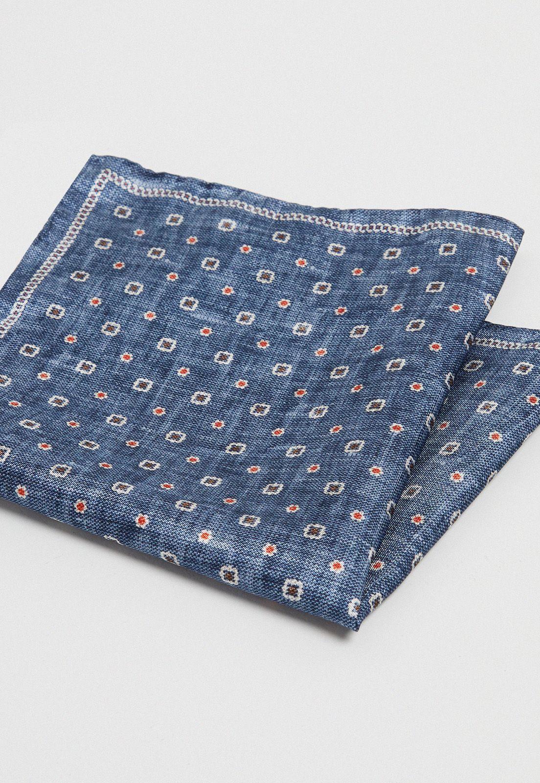 Pochet hombre Formal Luxury Seda Azul Marino-2