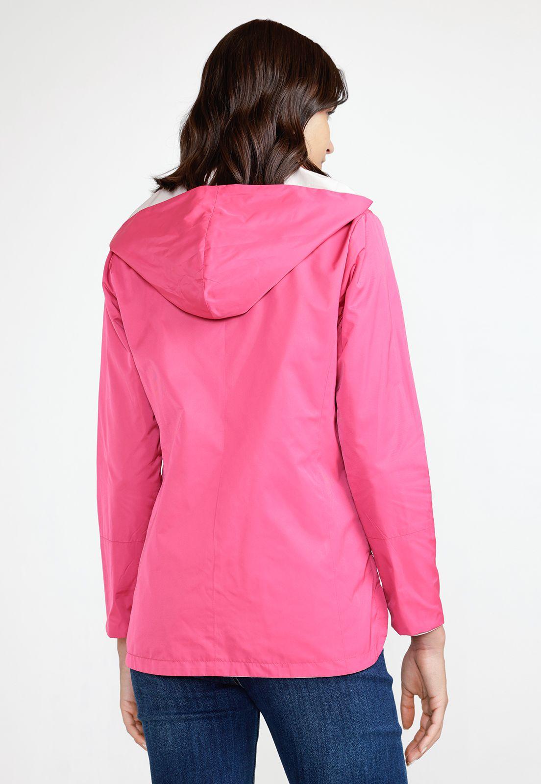 Chaqueta Mujer Reversible Eva Crema/Fucsia-2