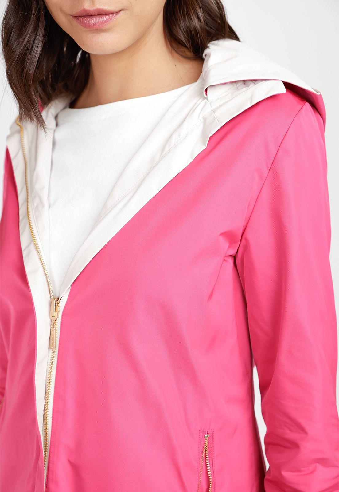 Chaqueta Mujer Reversible Eva Crema/Fucsia-4