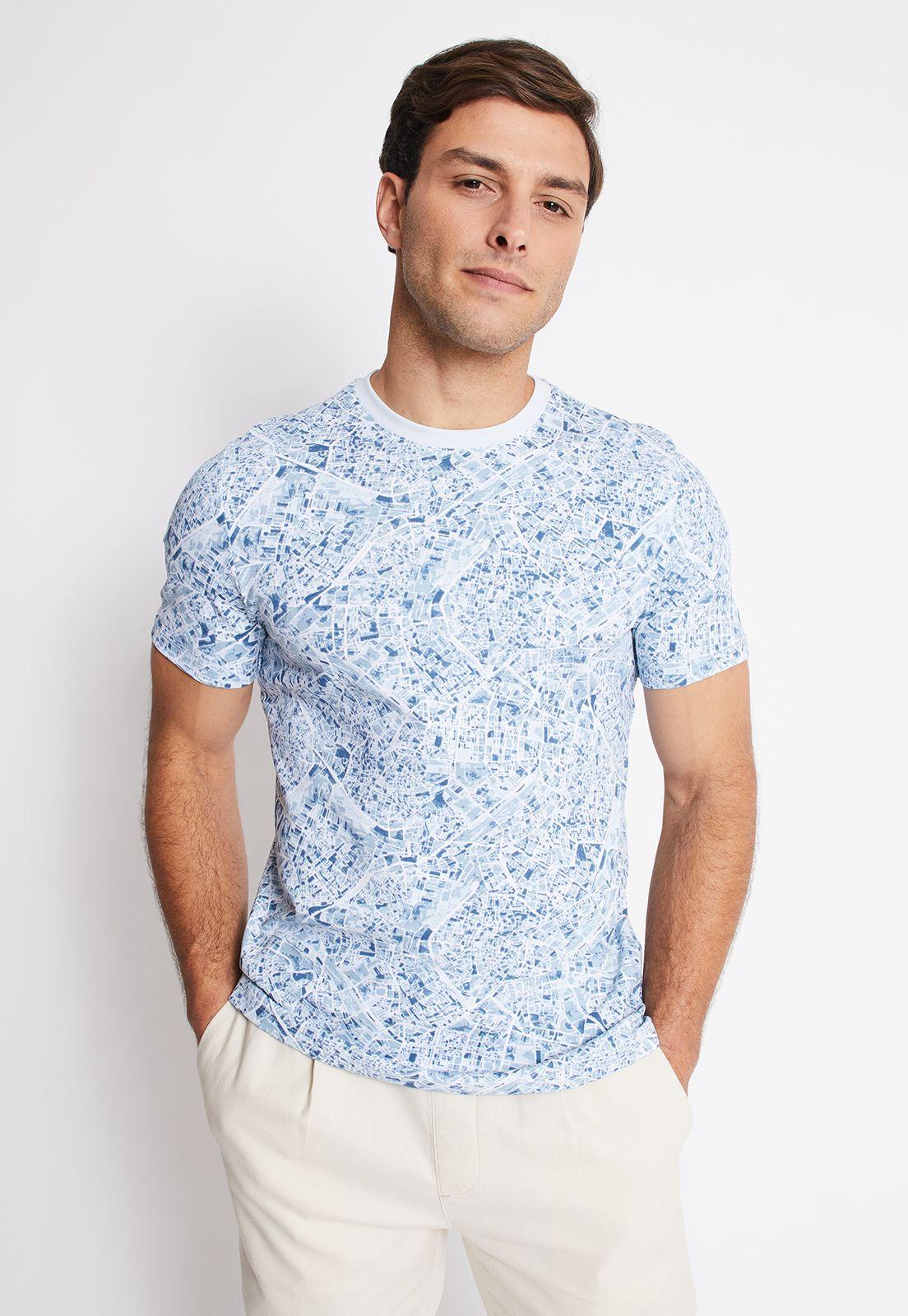 POLERA HOMBRE ALGODÓN ESTAMPADA-0