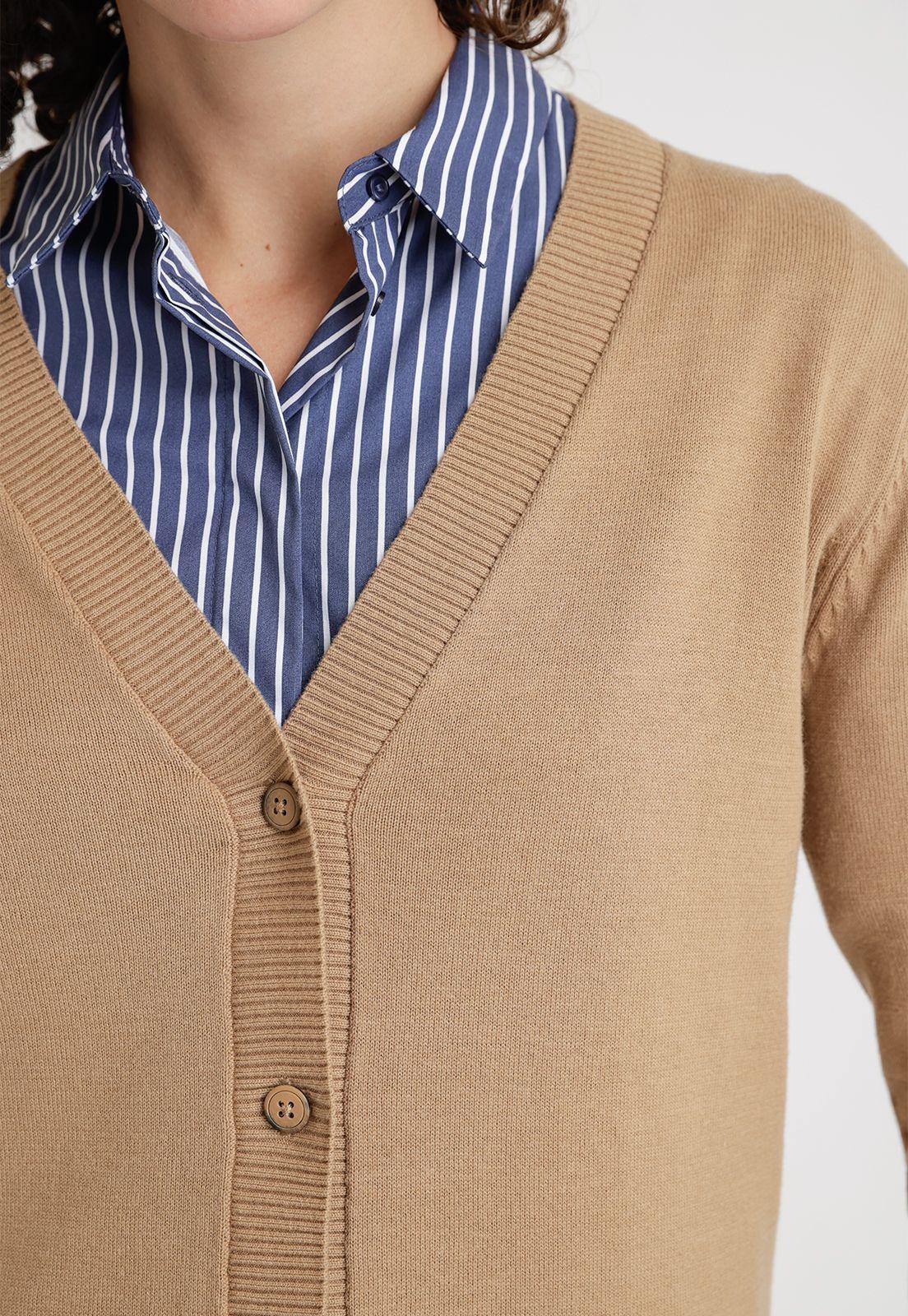 Tejido De Mujer Modelo Blaire Color Beige-2