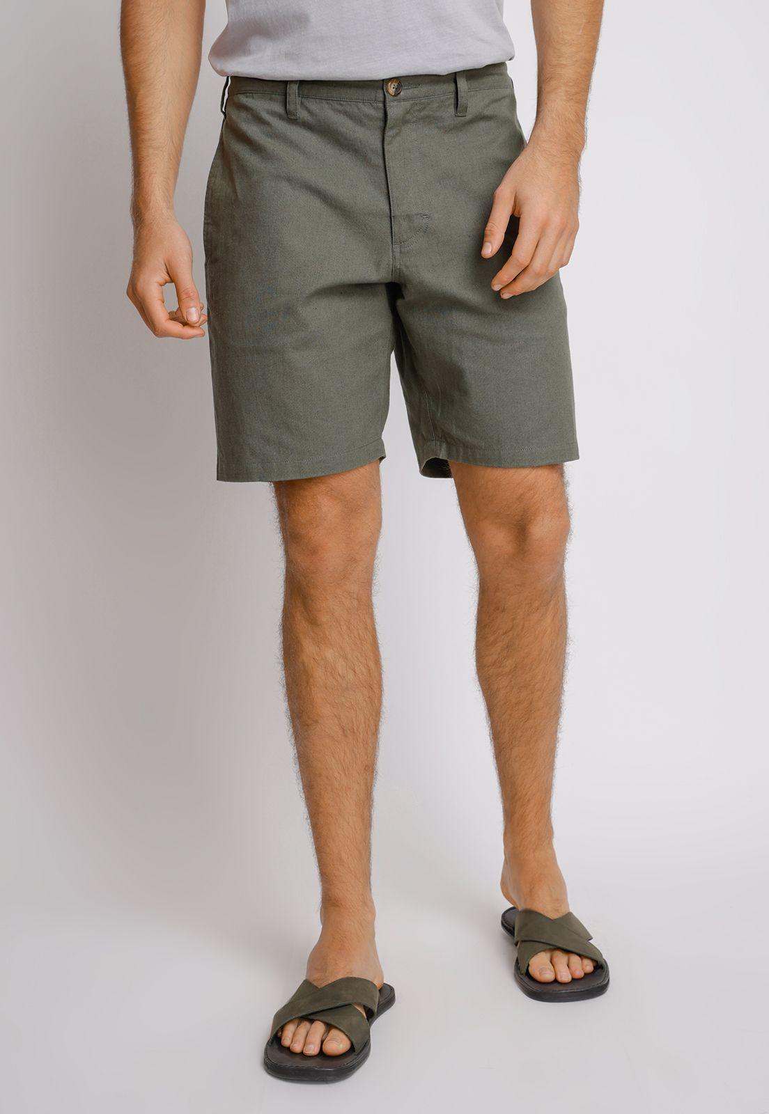 Shorts hombre Slim Fit Venus Algodón Café claro-0