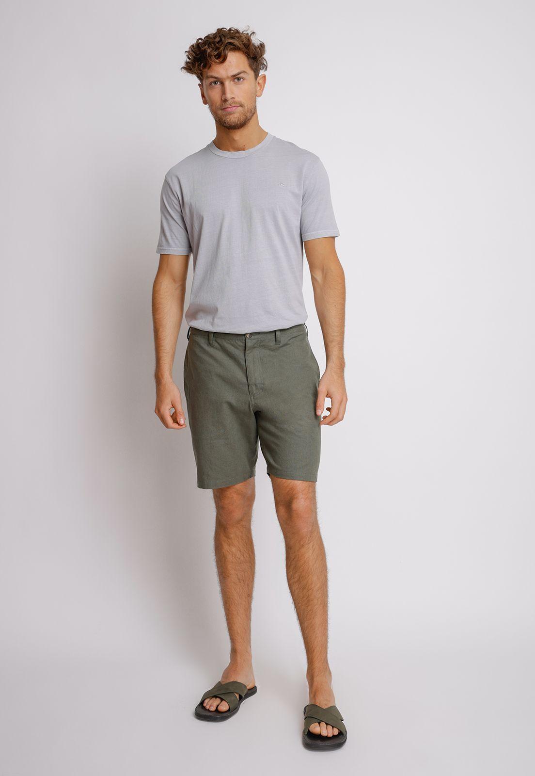 Shorts hombre Slim Fit Venus Algodón Café claro-3