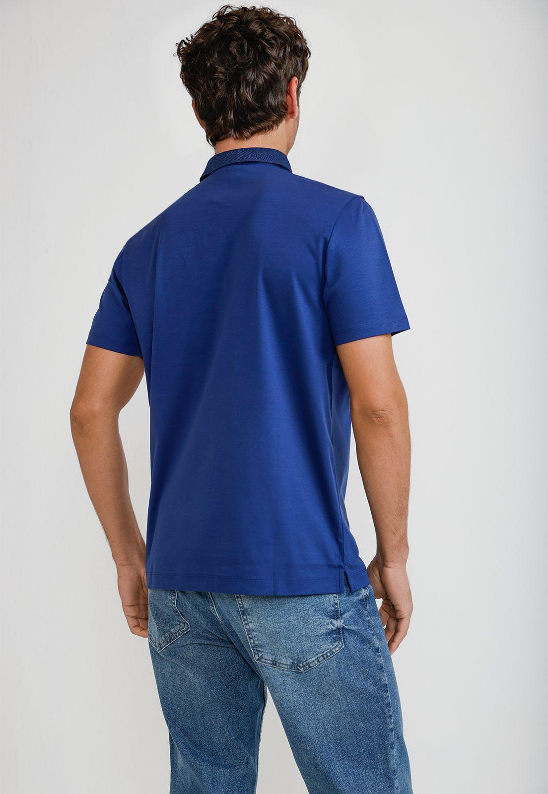 Polera Hombre Polo Manga Corta Azul 4IFK7060-1