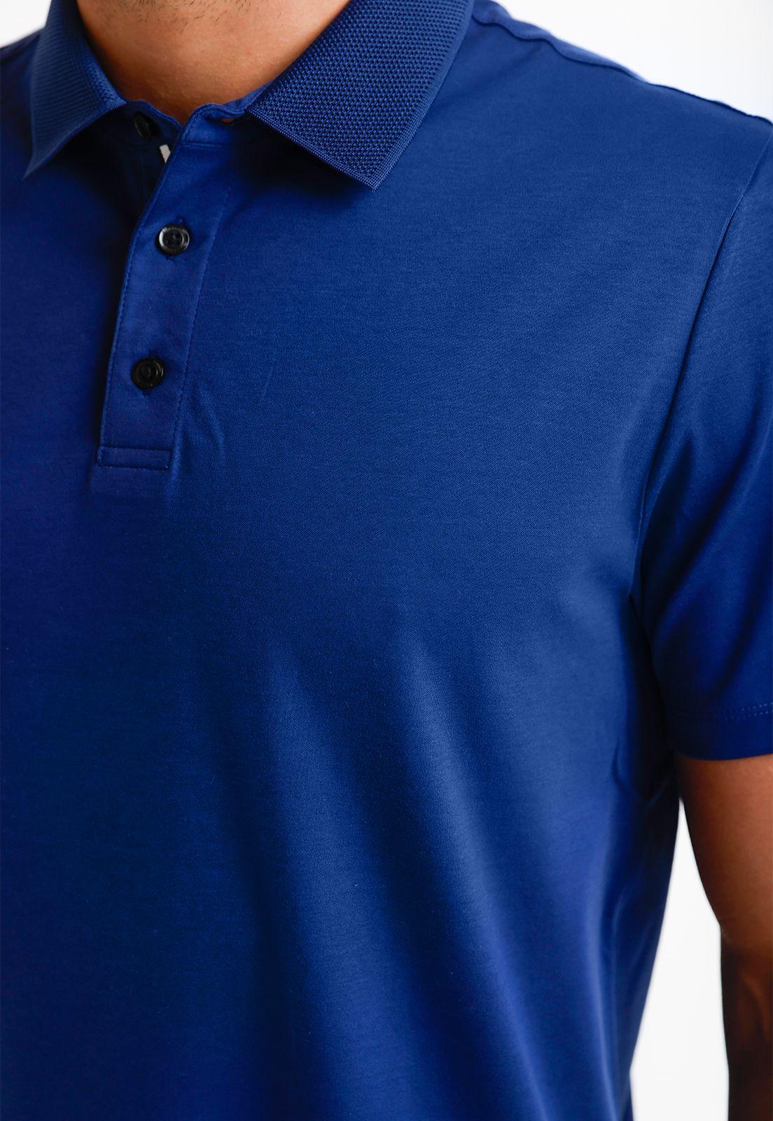 Polera Hombre Polo Manga Corta Azul 4IFK7060-2