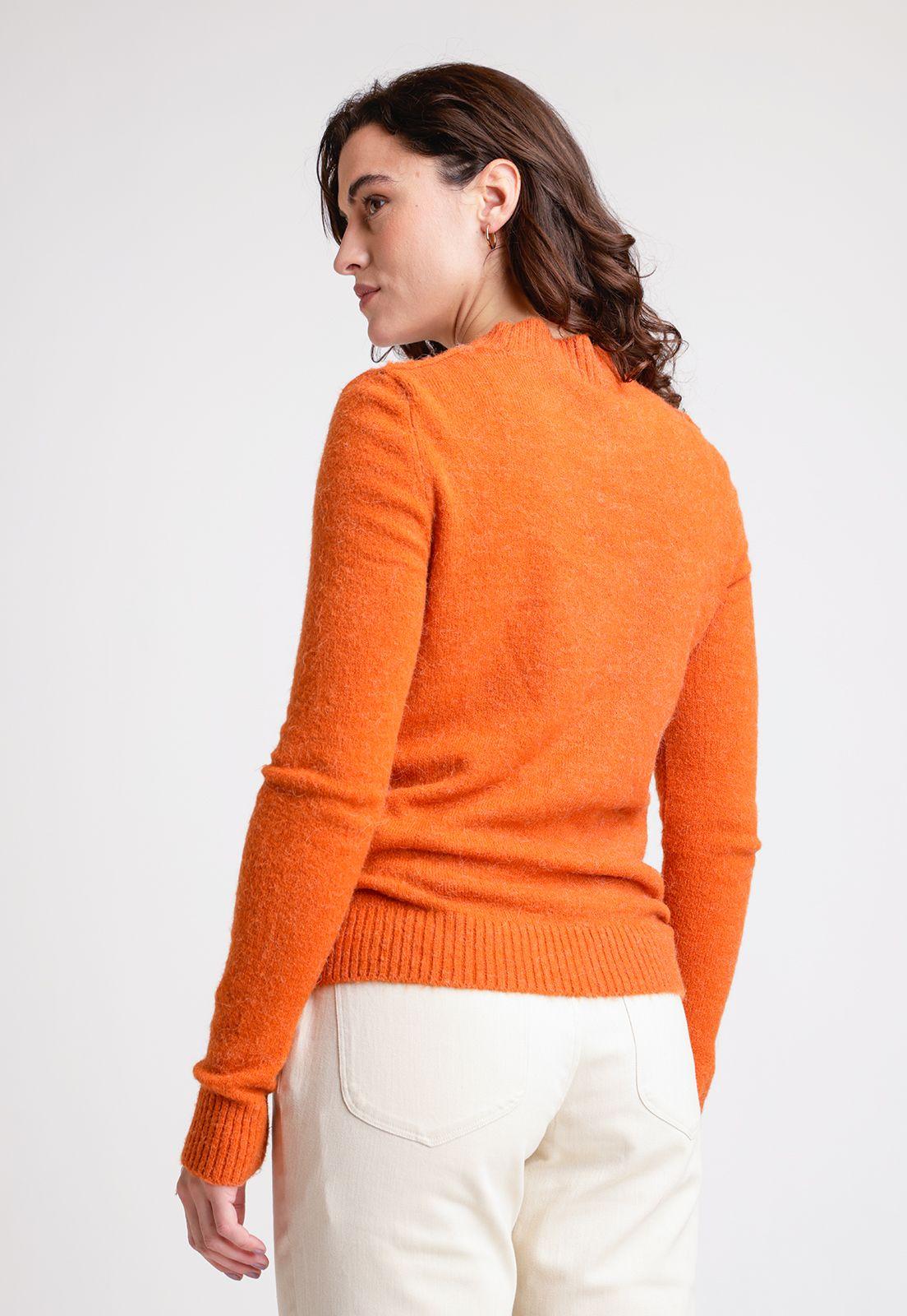 Tejido De Mujer Modelo Rania Color Terracota-1