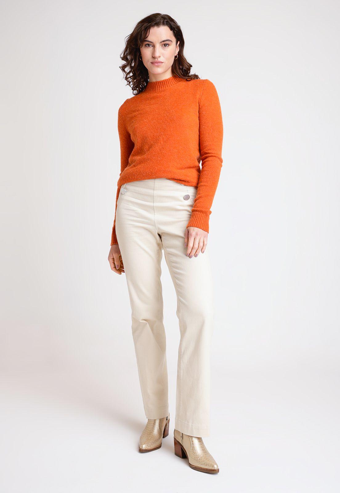 Tejido De Mujer Modelo Rania Color Terracota-3