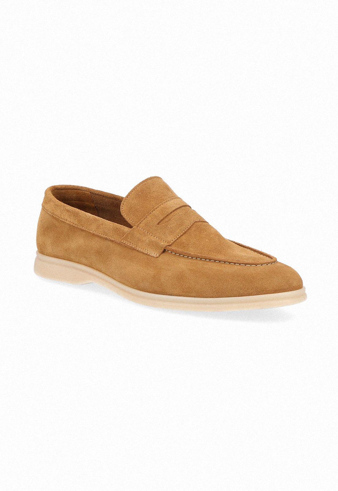 Mocasines Casual Italianos Salorno Moc Toe Penny Loafer Tan-0