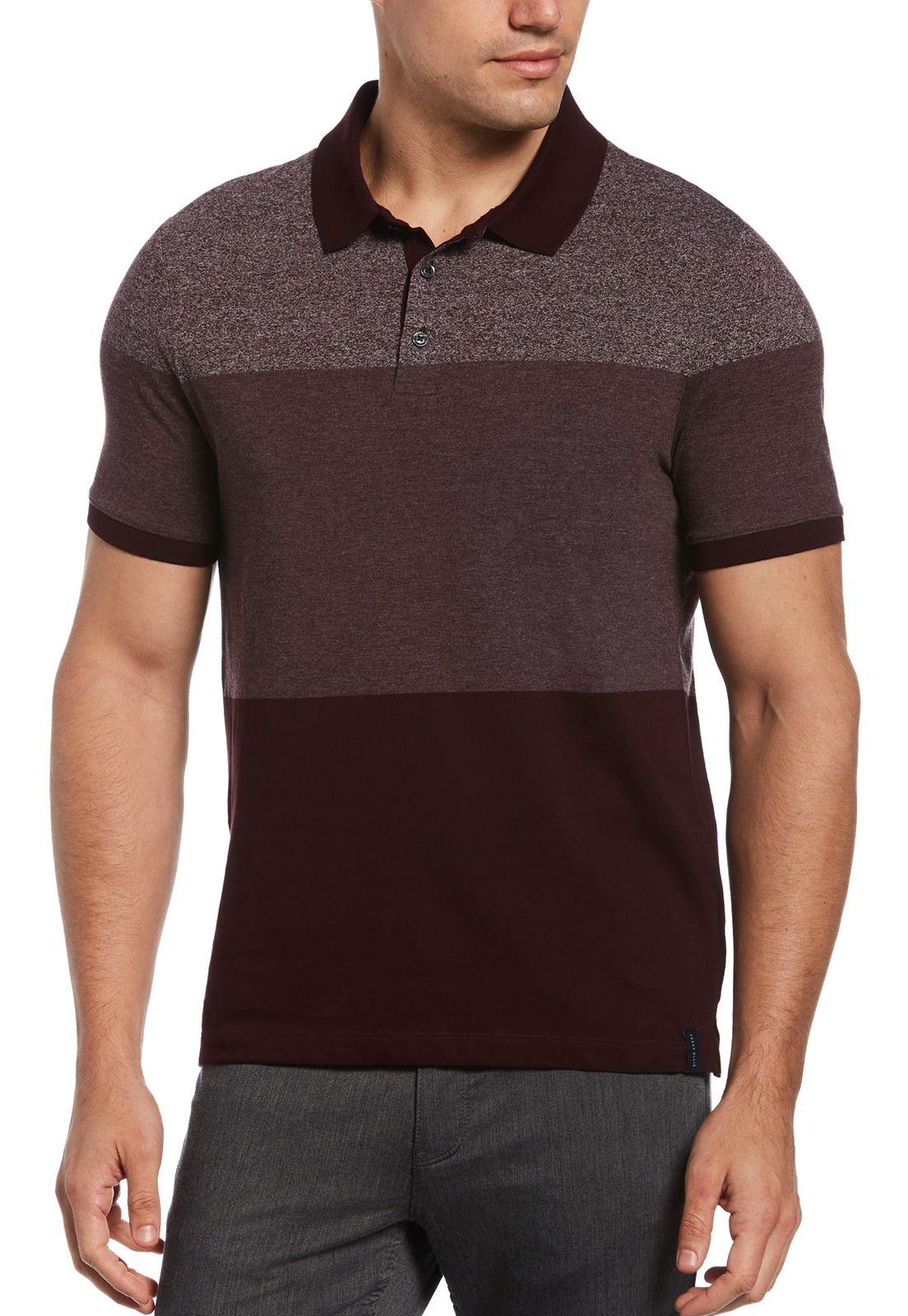 Polera Polo Color Block Burdeo-0