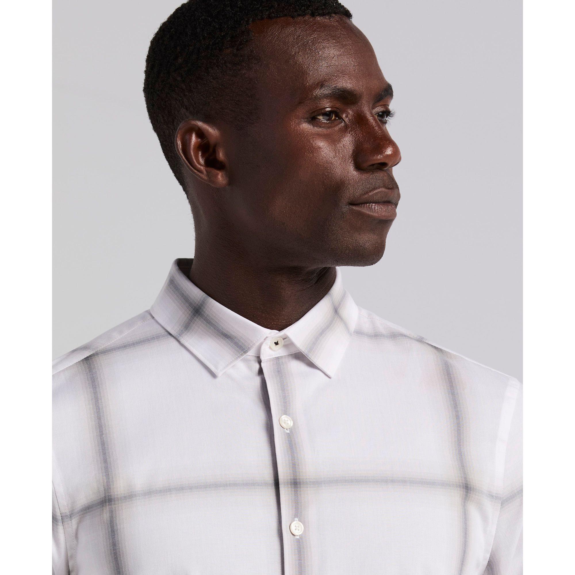 Camisa Casual Hombre Blanco-2