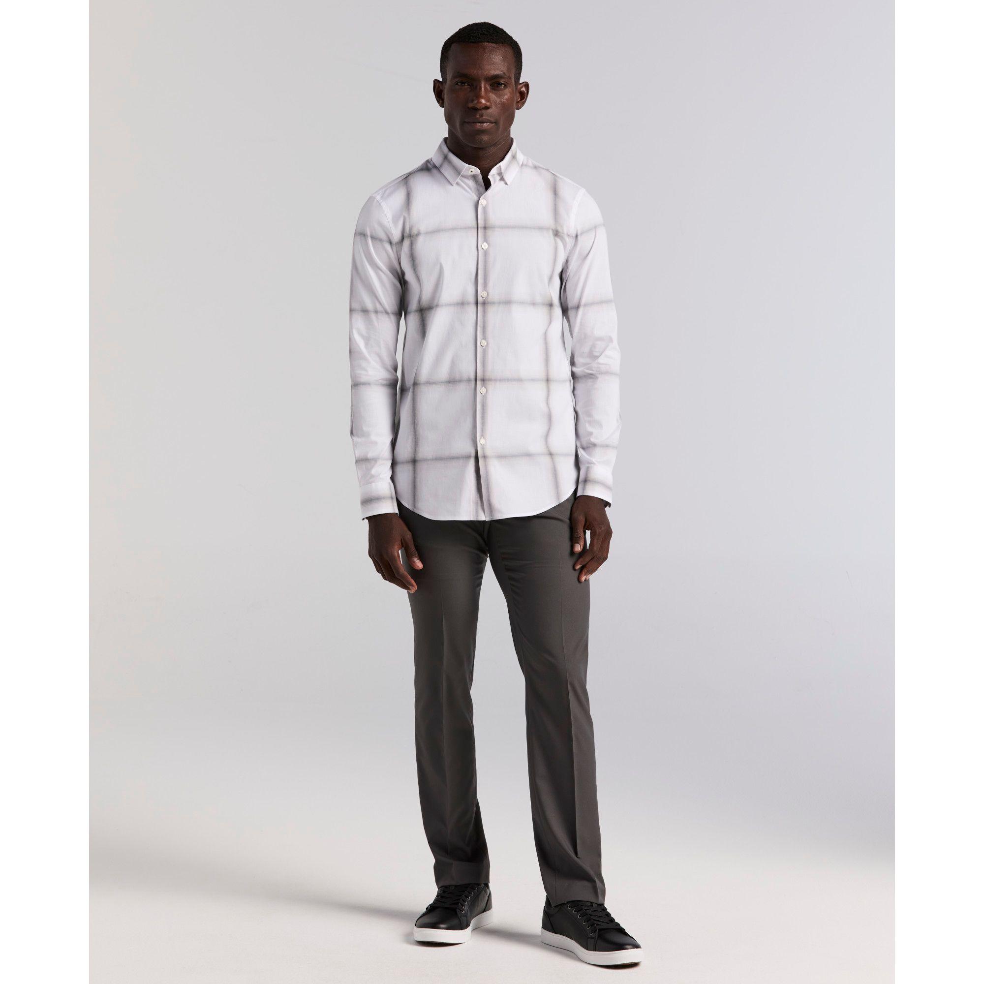 Camisa Casual Hombre Blanco-3
