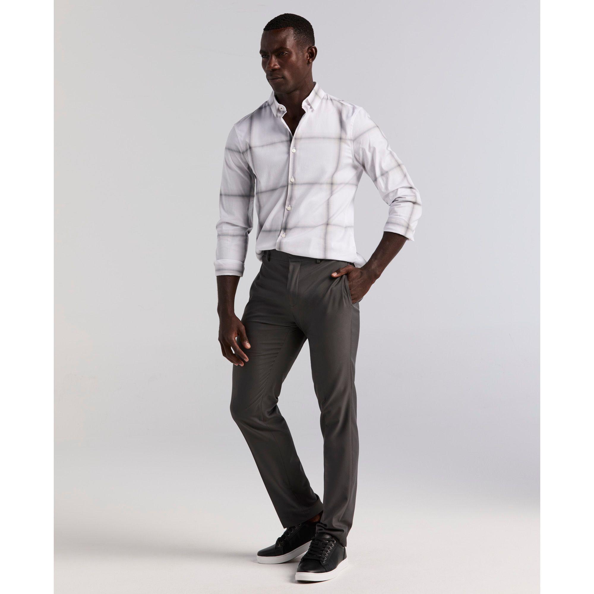 Camisa Casual Hombre Blanco-4