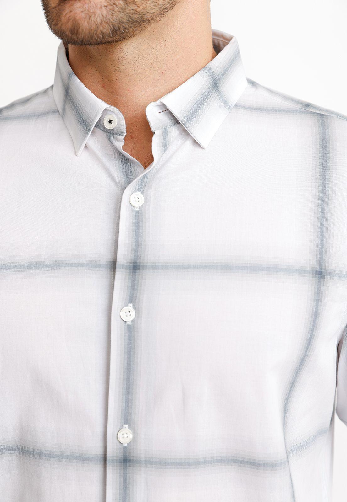 Camisa Casual Hombre Blanco-2