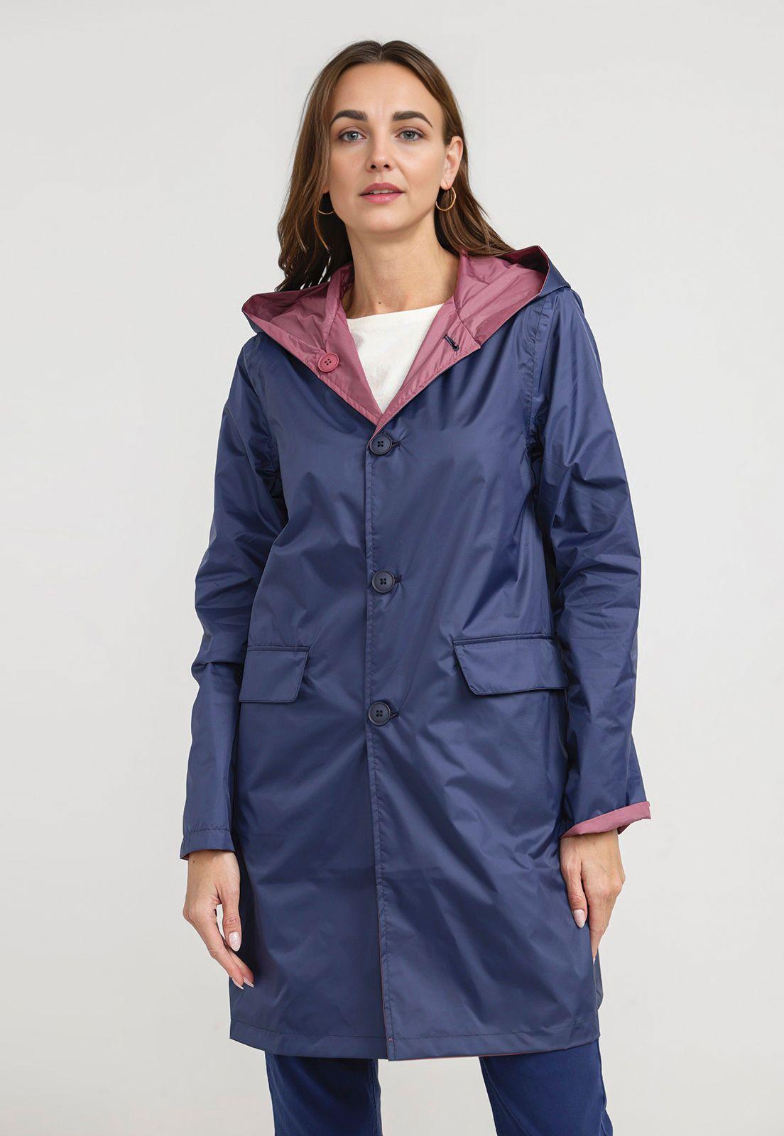 Impermeable Mujer Paz Azul-0