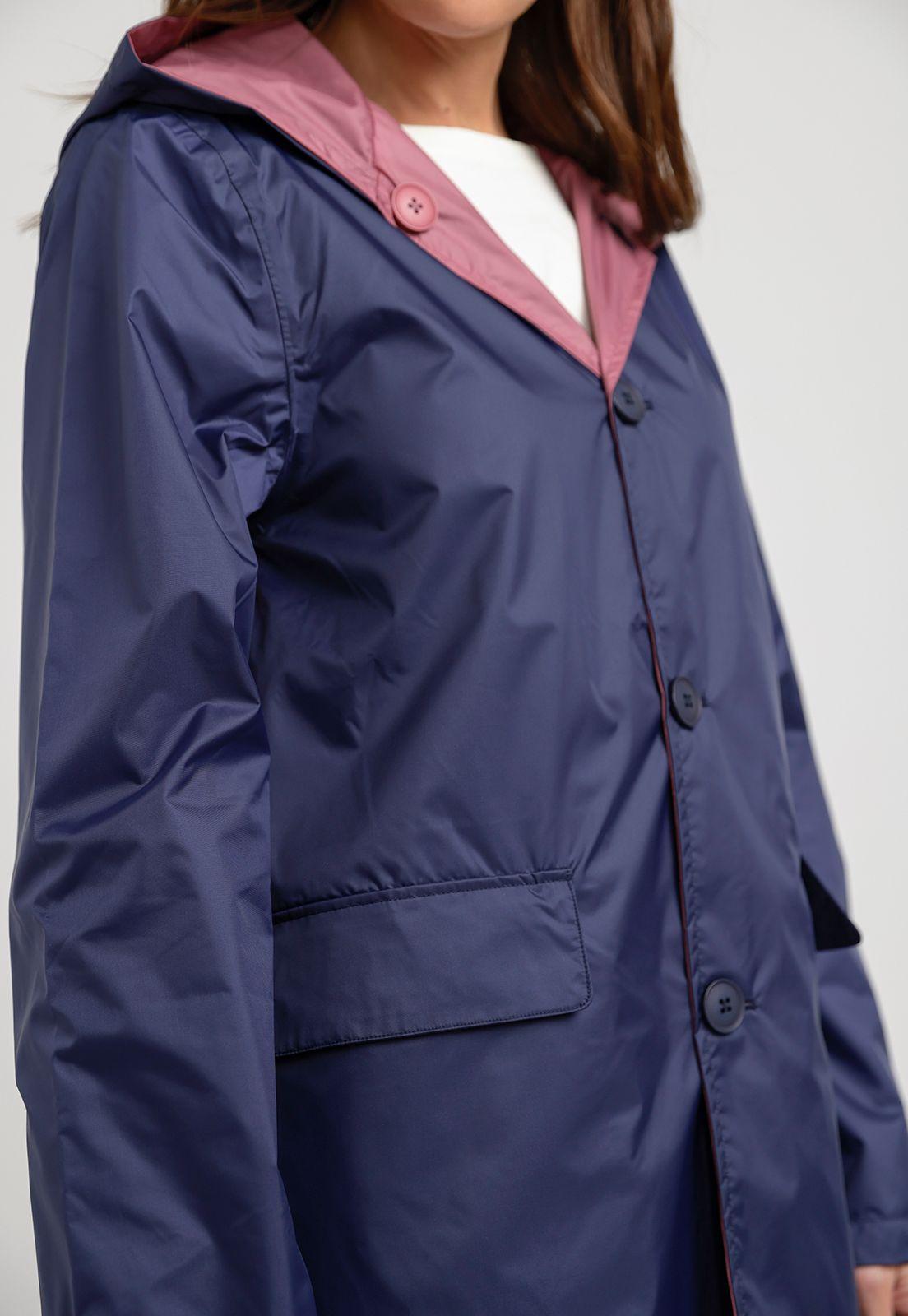 Impermeable Mujer Paz Azul-4