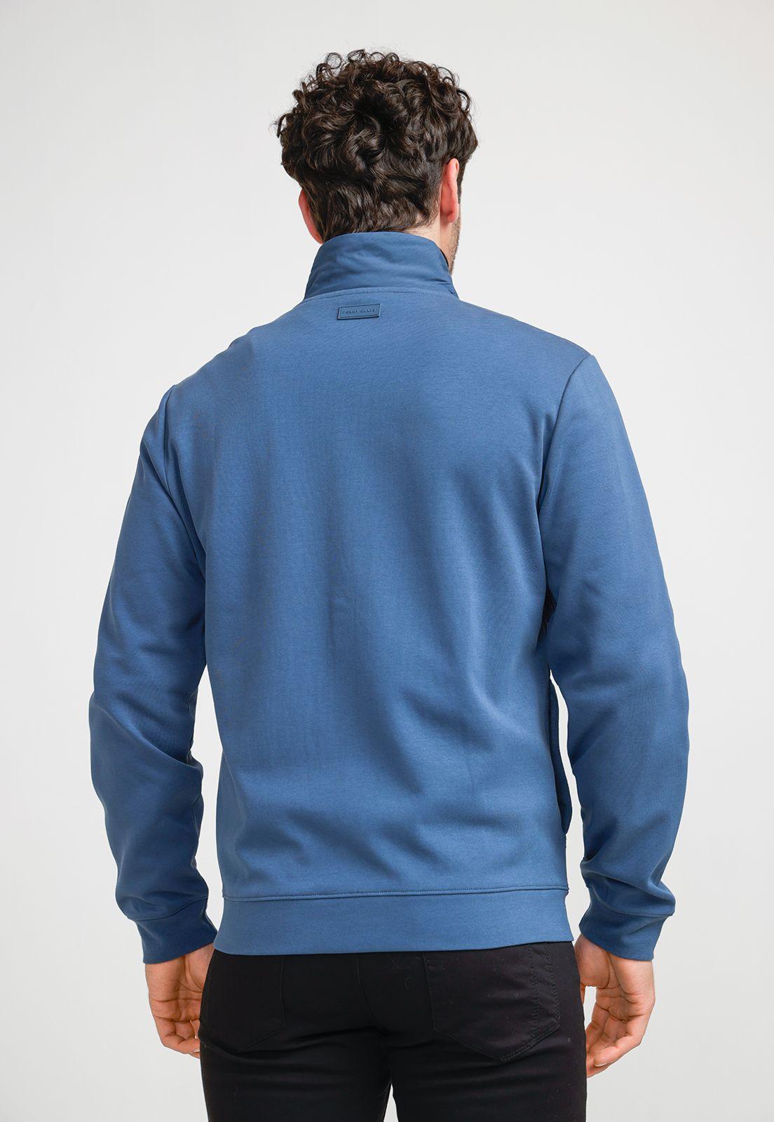 Polerón Hombre Acolchado Azul Piedra-1