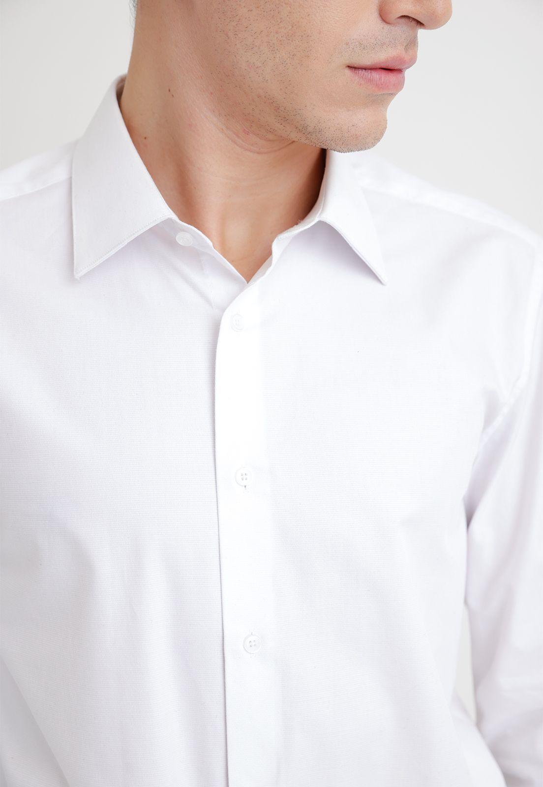 Camisa formal hombre executive microdiseño blanco-2