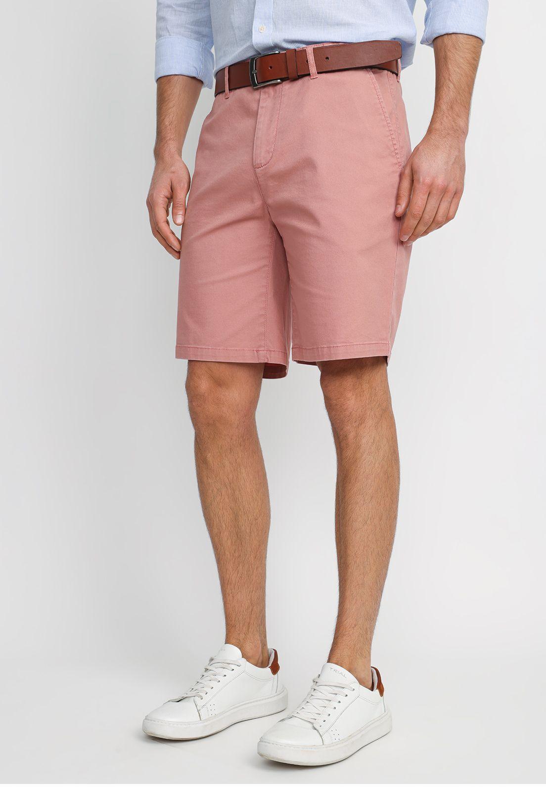 Bermuda Algodón Valerio Coral-0