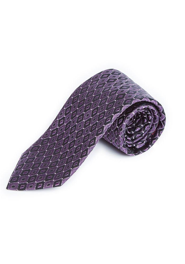 Corbata Classic Microdiseño Púrpura-0