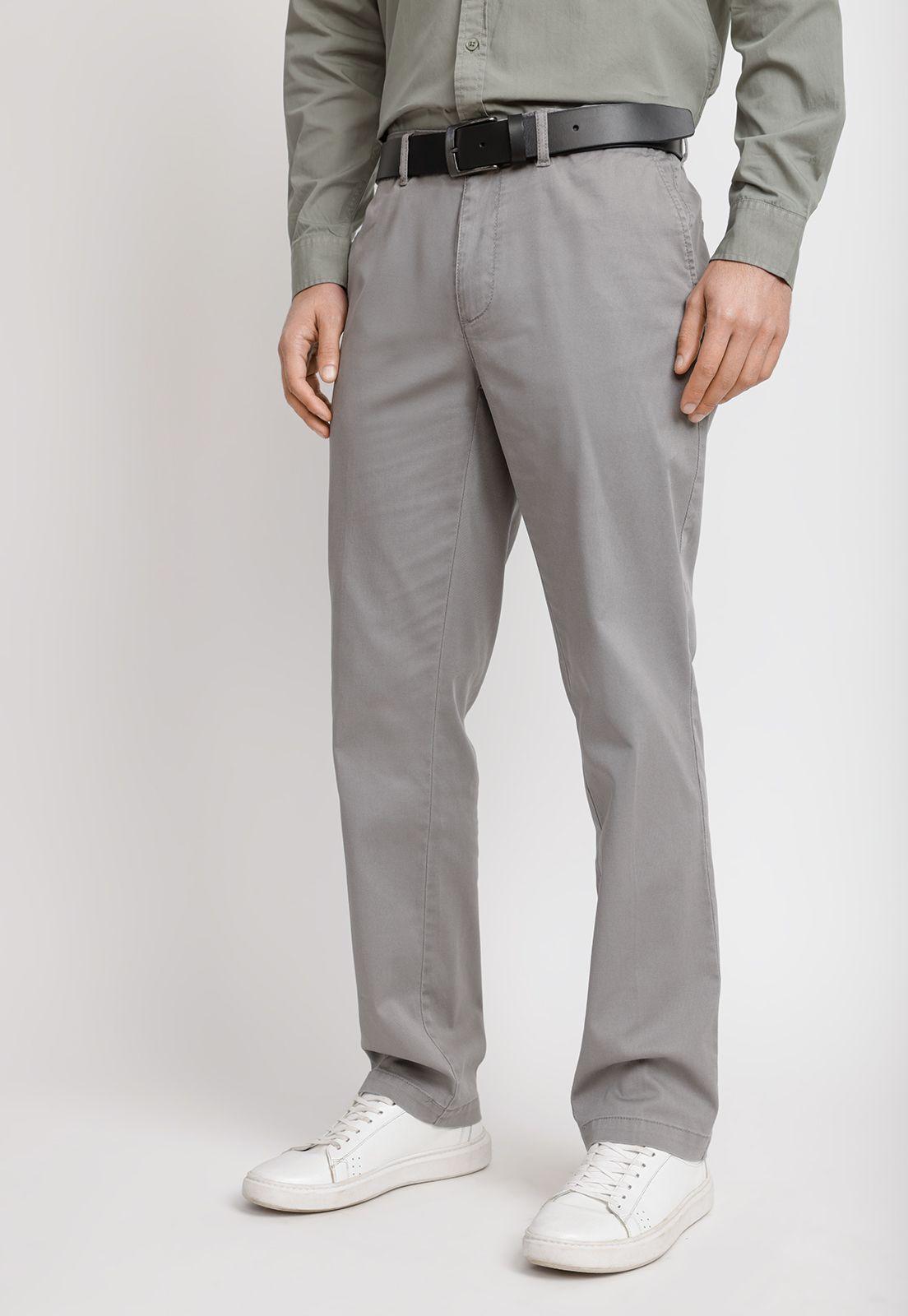 Pantalón Texturado Hombre Algodón Vulcan Gris-0