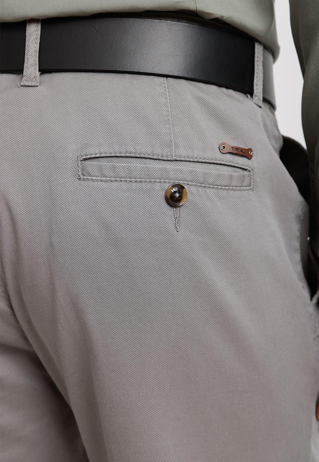 Pantalón Texturado Hombre Algodón Vulcan Gris-2