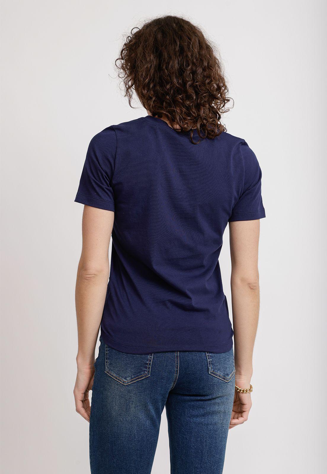 Polera Mujer Altea Algodón Peruano Navy-1