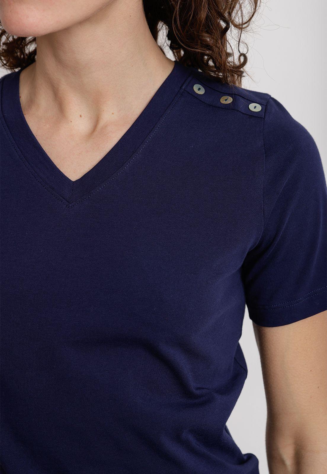 Polera Mujer Altea Algodón Peruano Navy-2