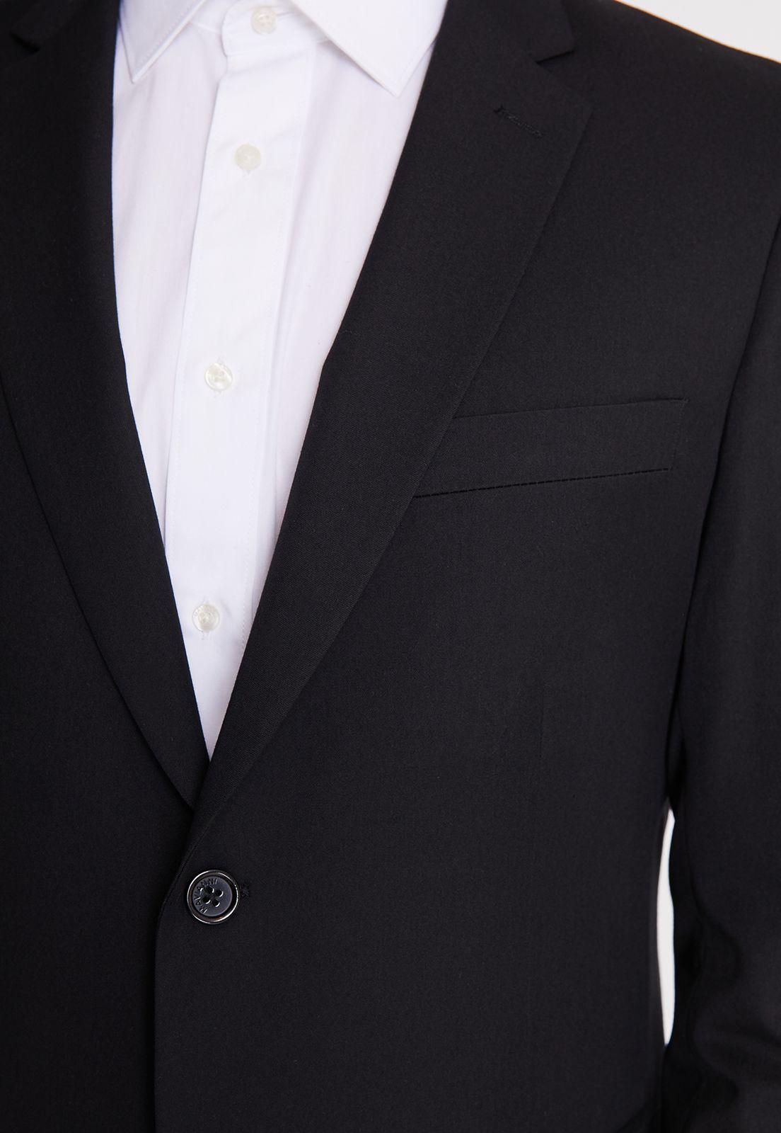 Traje Formal Hombre Regular Twill Negro-3