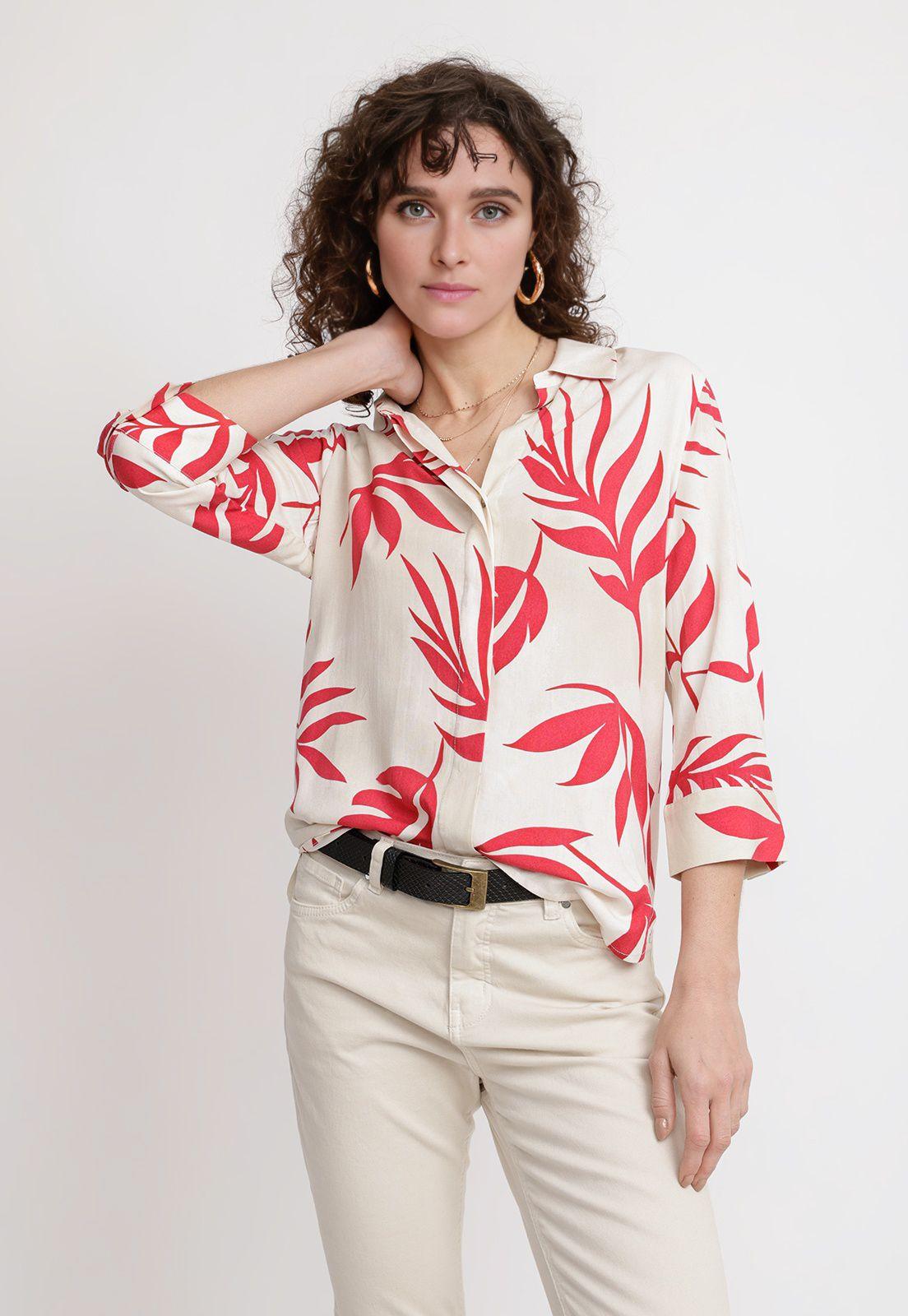 Blusa Mujer Segovia Viscosa Natural-0