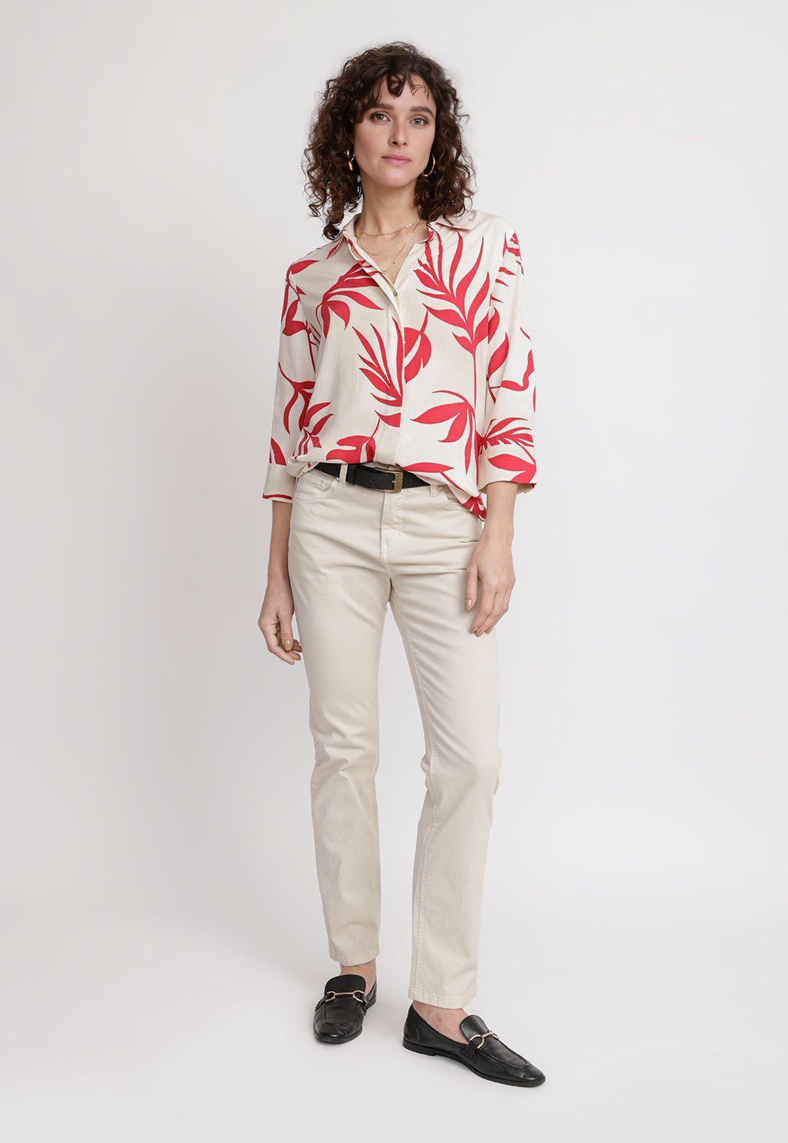 Blusa Mujer Segovia Viscosa Natural-2