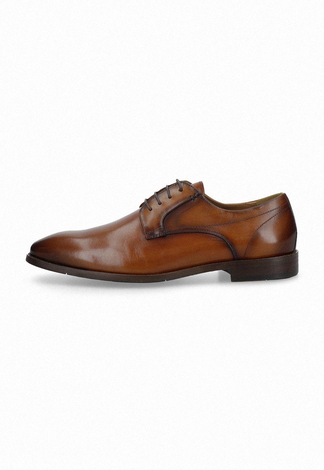 Zapato Hombre Formal Cuero Cognac-1