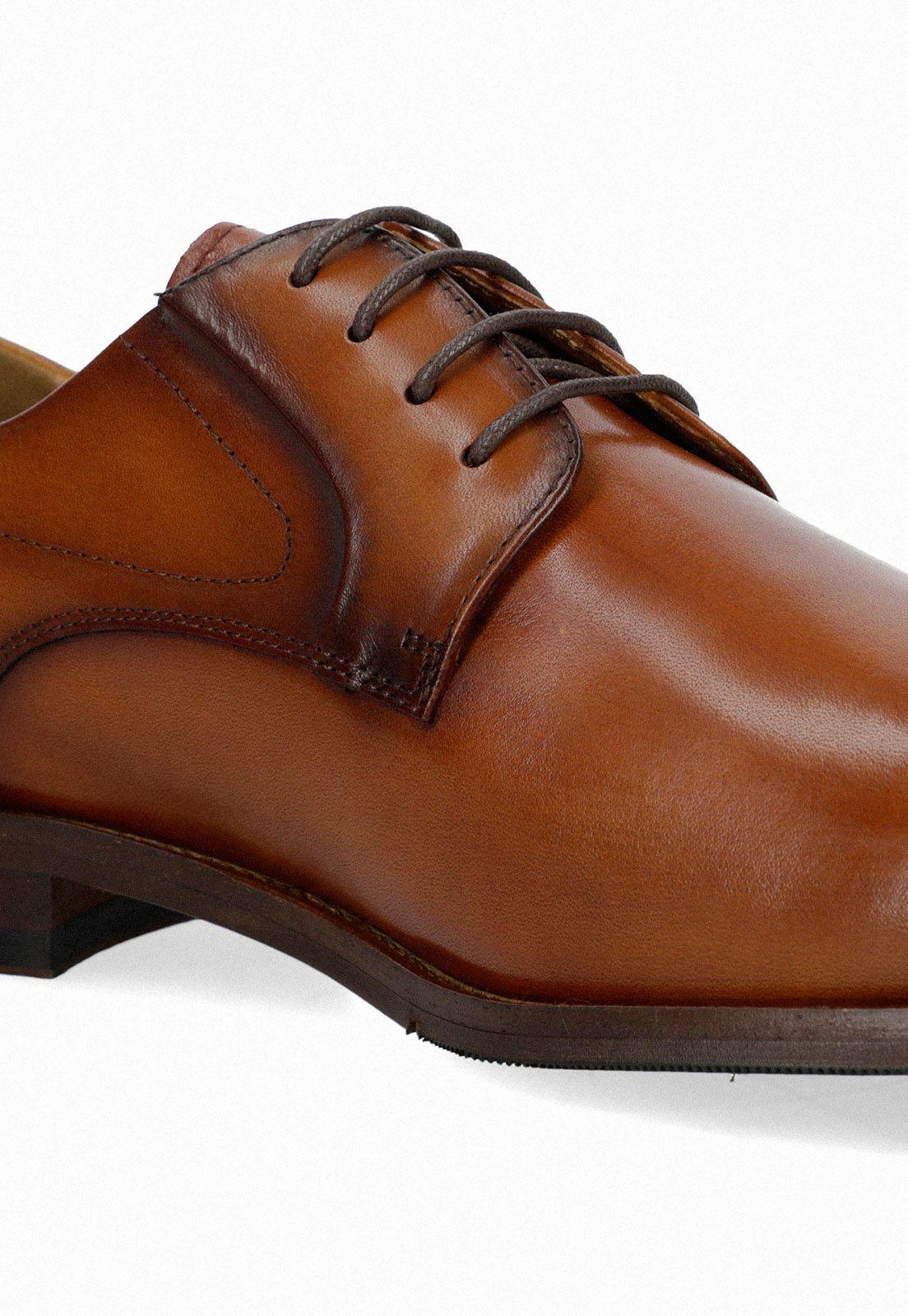 Zapato Hombre Formal Cuero Cognac-2