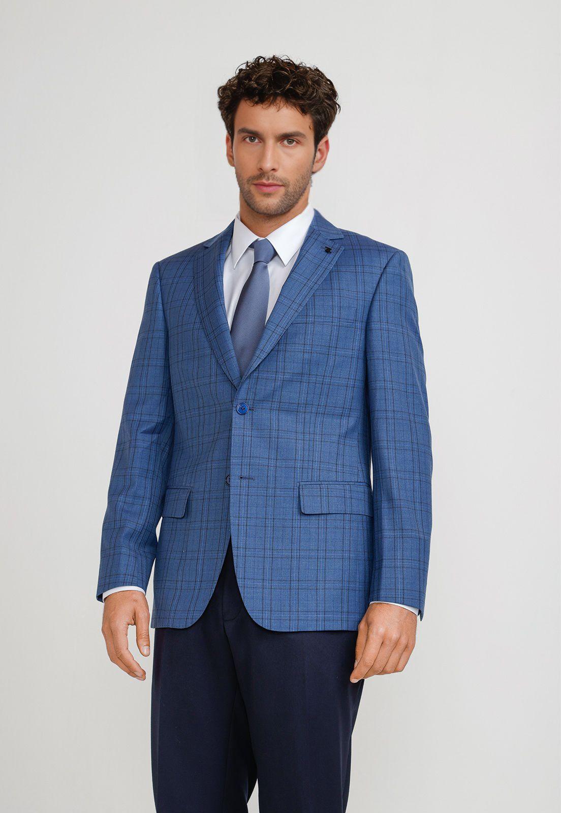 Chaqueta Hombre Formal Executive Azul-0