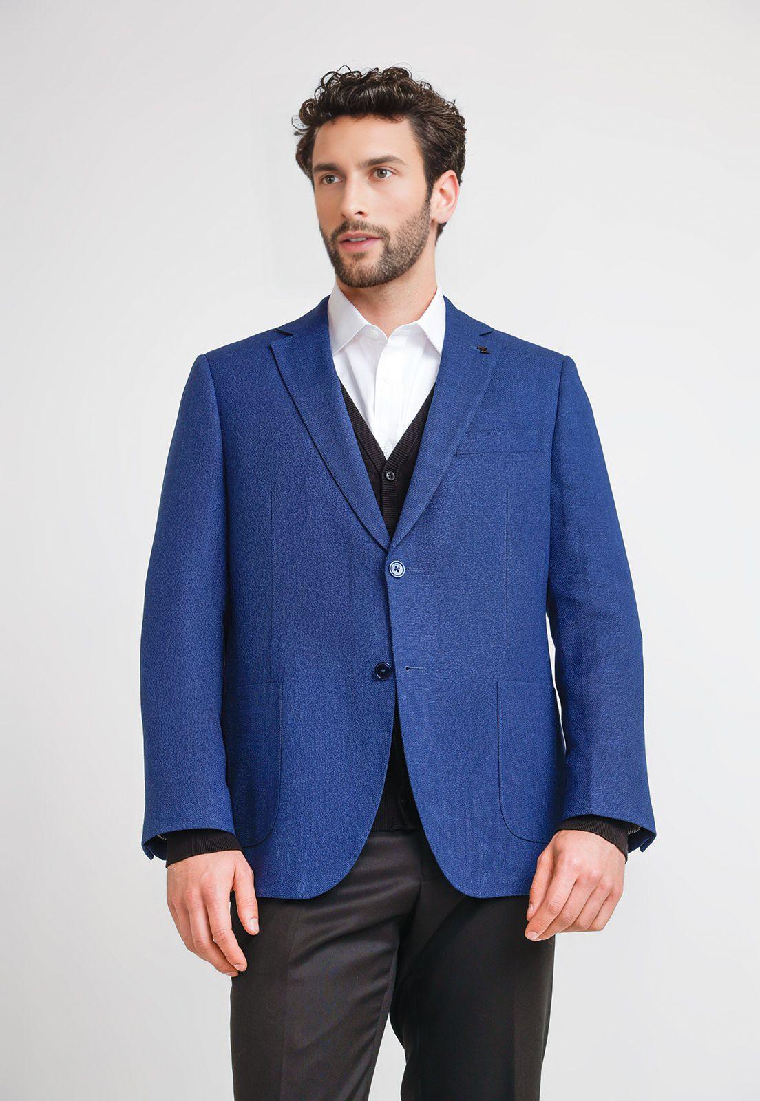 Chaqueta Hombre Formal Executive Azul-0