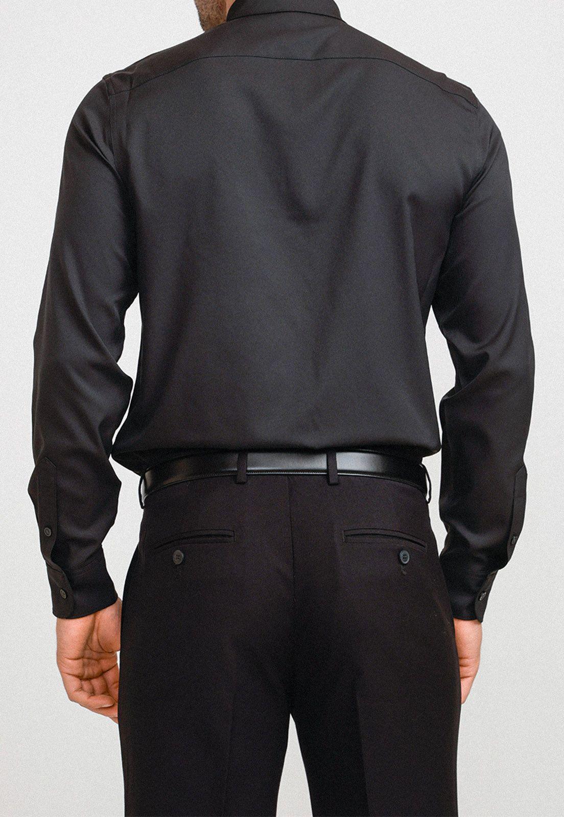 Camisa Hombre Total Stretch Negro-1