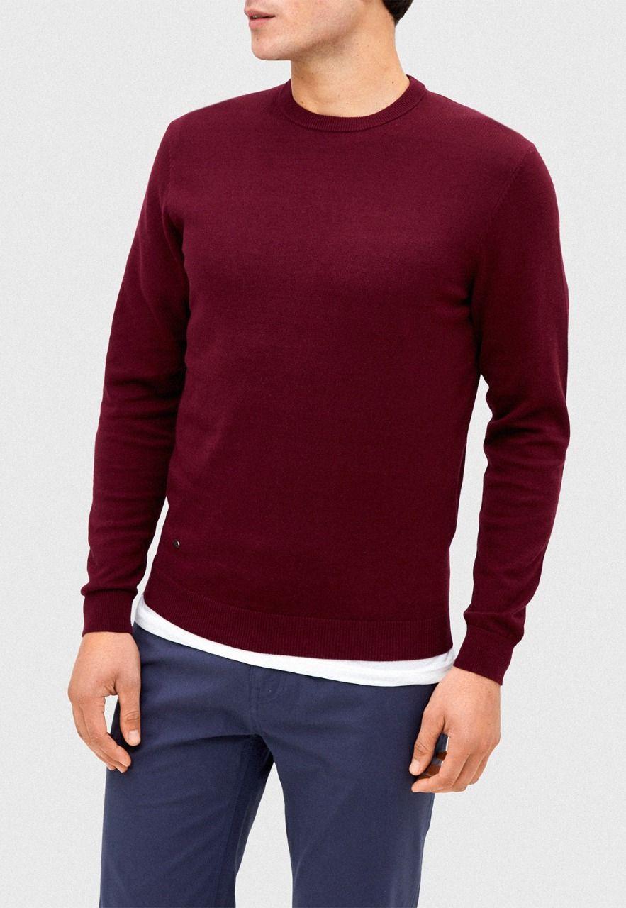 Sweater Algodón Burdeo-0