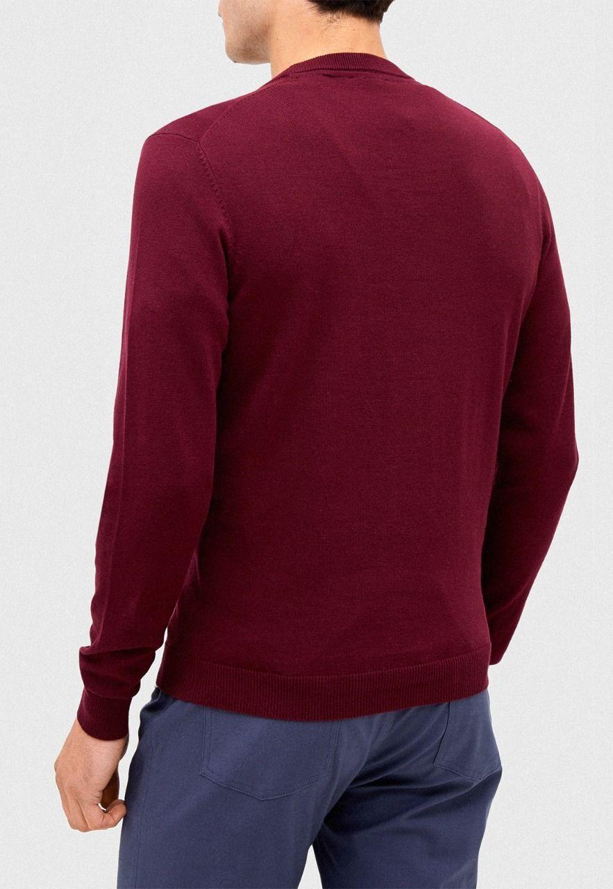 Sweater Algodón Burdeo-2