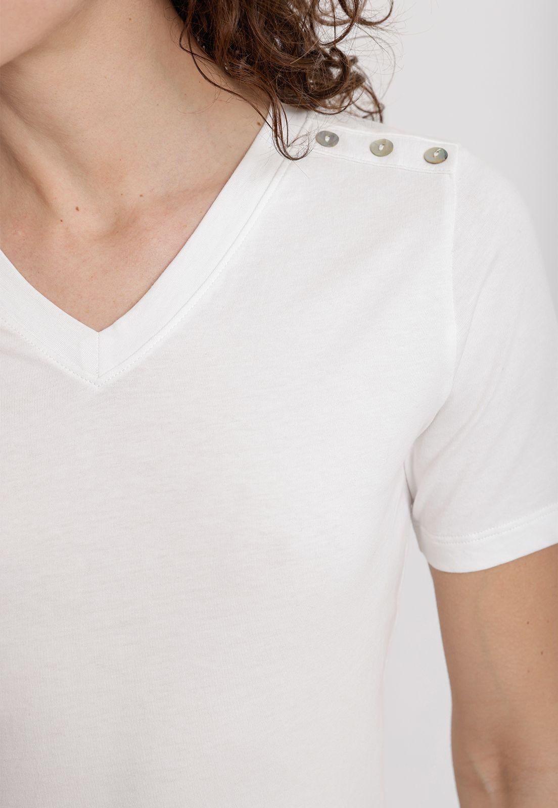 Polera Mujer Altea Algodón Peruano Blanco-2