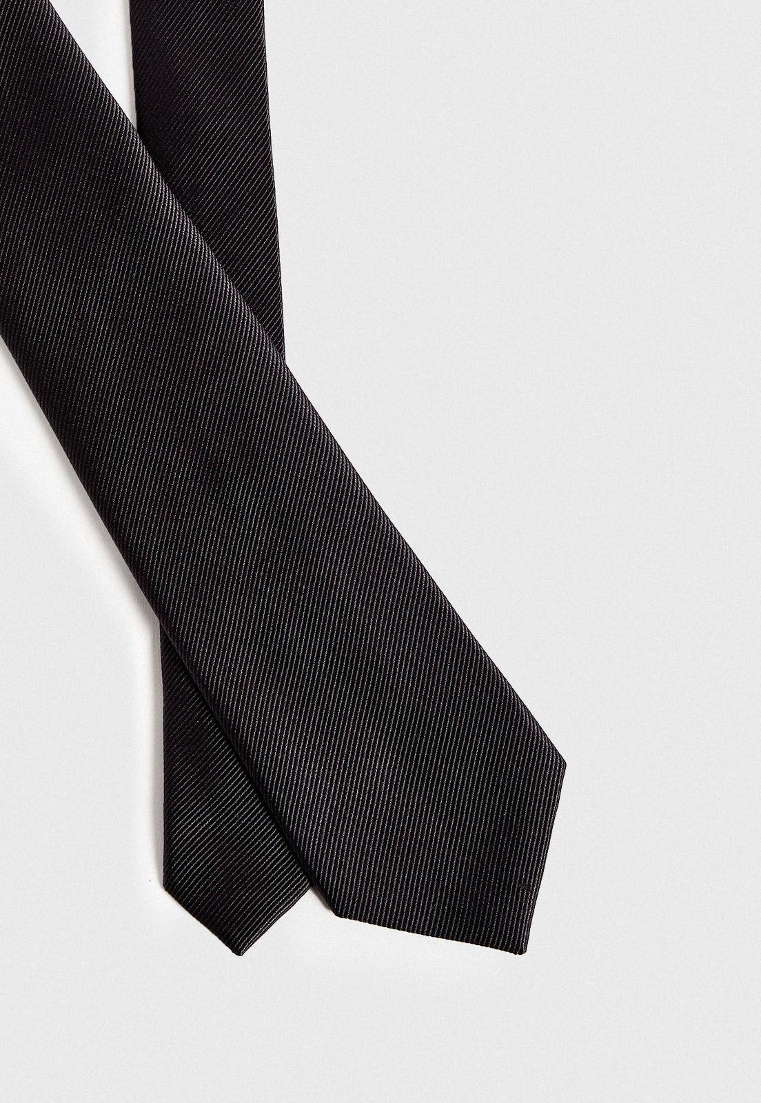 Corbata hombre Formal Executive Seda Gris -1