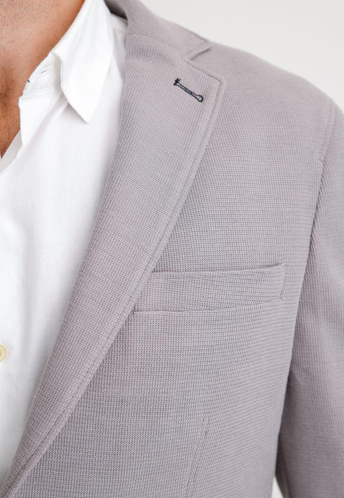 Chaqueta hombre casual tejida gris-2