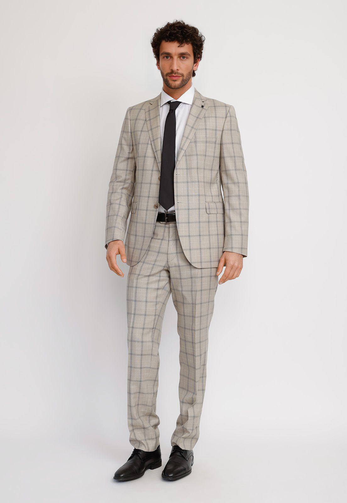 Traje Hombre Formal Vercelli Beige-3