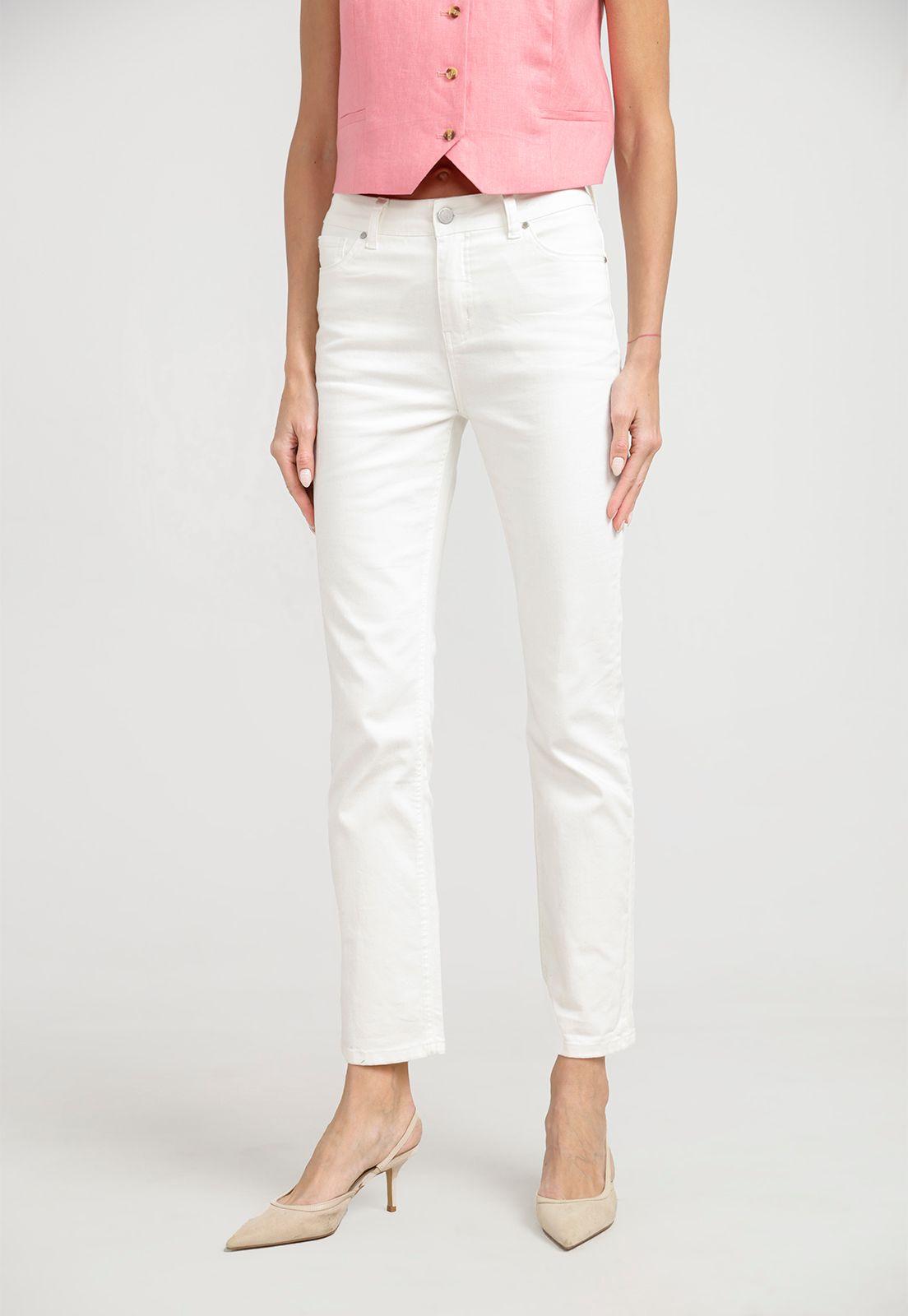 Jeans Mujer Charlot Algodón Blanco-0