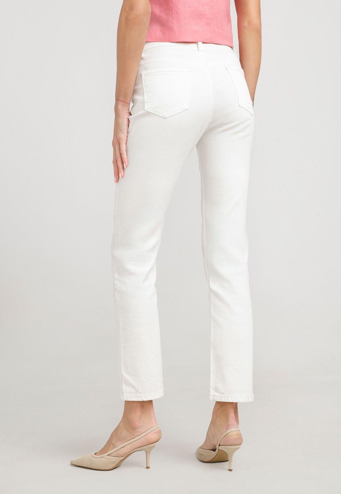 Jeans Mujer Charlot Algodón Blanco-1