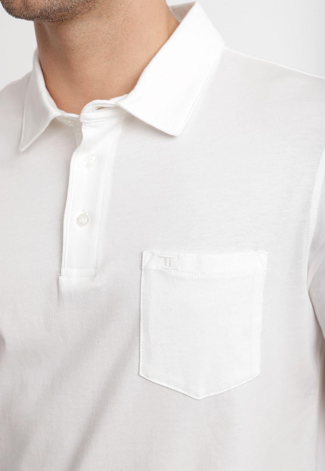 Polera Polo Algodón Pima Marc Blanco-2