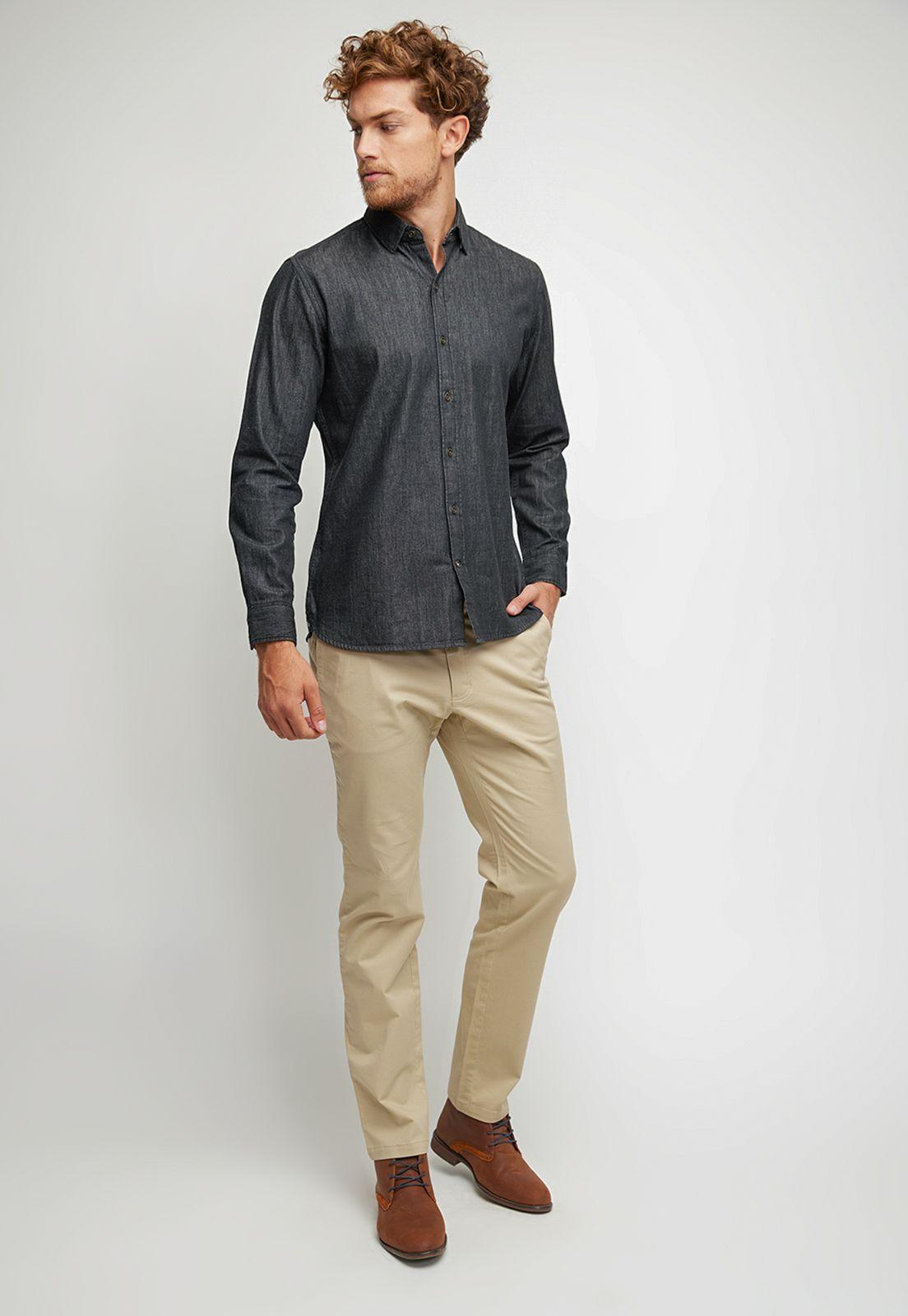 Camisa Bishop Denim negro-3